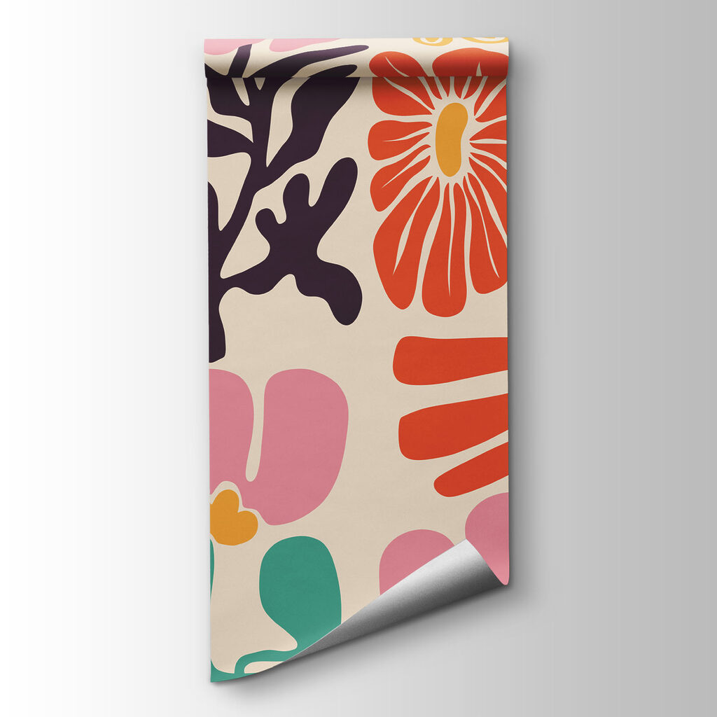 Fototapeten Gruppe aus Blumen und Blättern (Artikelnummer: t01106)