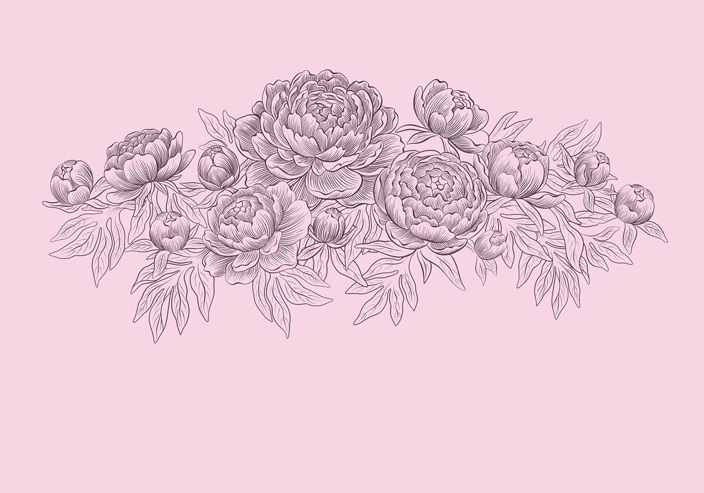 Fototapeten Strichzeichnung von Blumen (Artikelnummer: t01123v1) Fototapeten Strichzeichnung von Blumen (Artikelnummer: t01123v1)