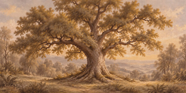 Fototapeten Großer Baum mit einem dicken Stamm (Artikelnummer: t01127) Fototapeten Großer Baum mit einem dicken Stamm (Artikelnummer: t01127)