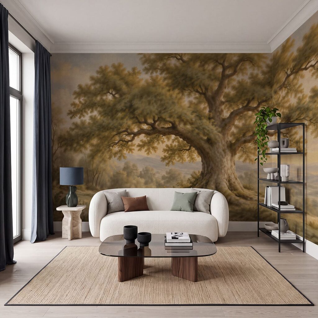 Fototapeten Großer Baum mit einem dicken Stamm (Artikelnummer: t01127v2) Fototapeten Großer Baum mit einem dicken Stamm (Artikelnummer: t01127v2)